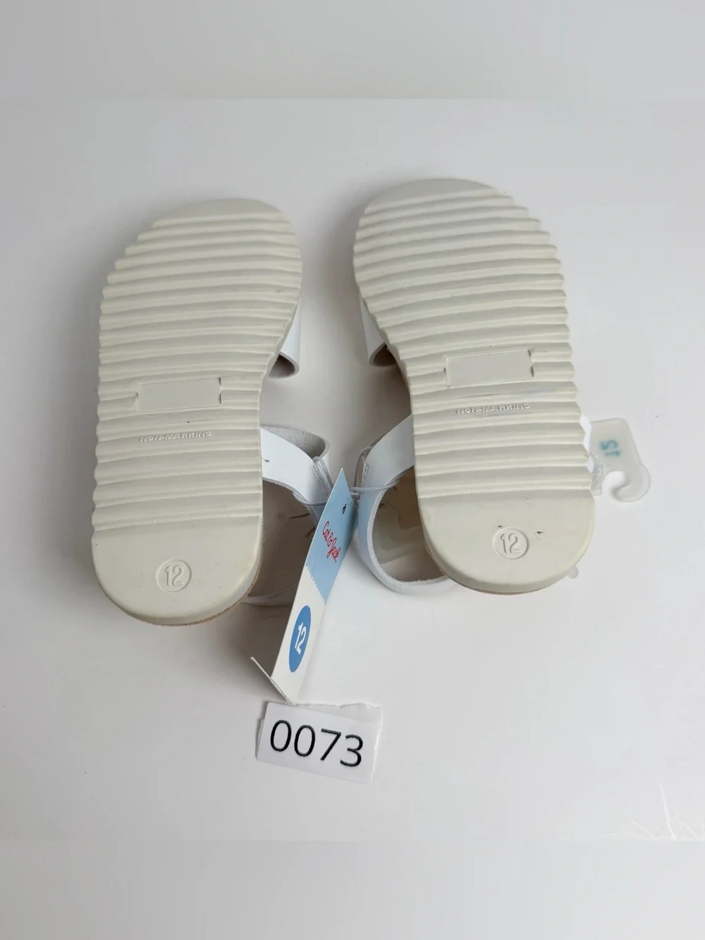 Cat & Jack White Buckle T-Strap Sandals for Kids